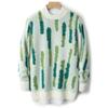 Men's European Style Winter Wool Color Block Sweater - Thickened Jacquard, High-End Casual Base Layer for Autumn/Winter 2025