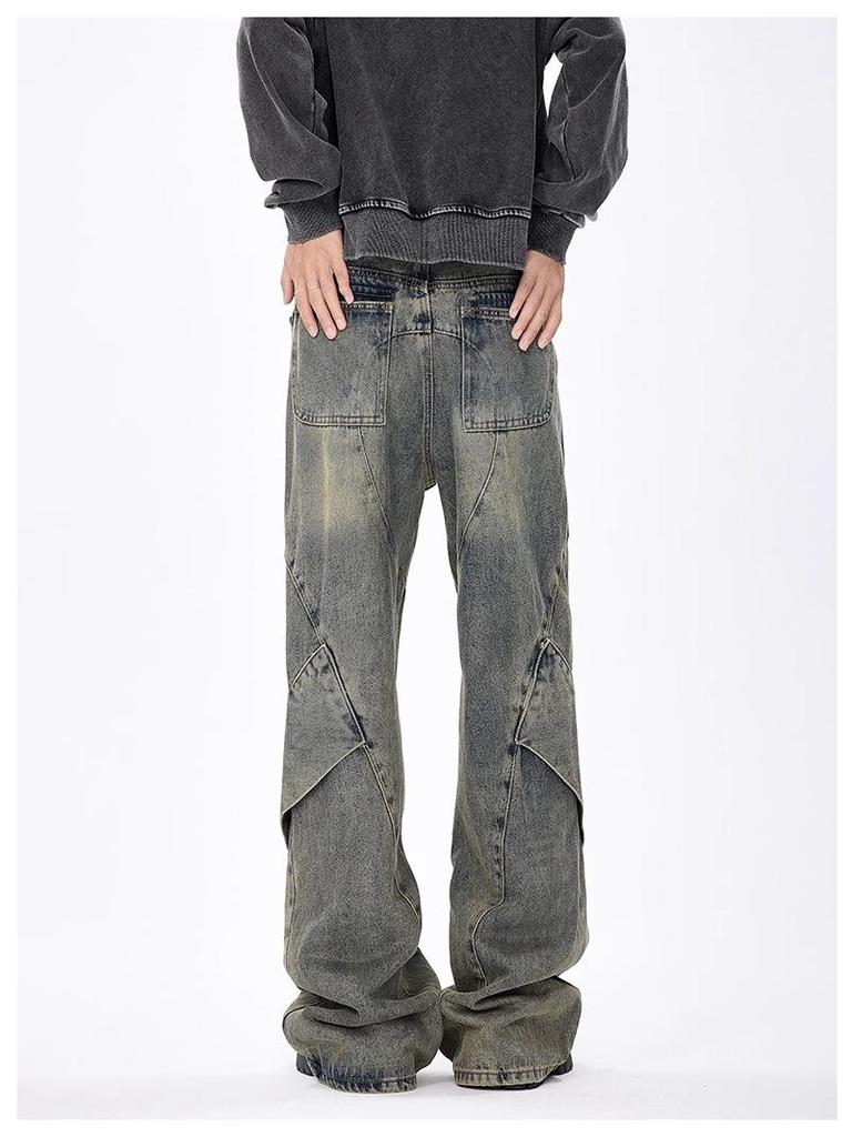 Herren Retro Wide Leg Jeans - Trendige lockere Passform für Frühling & Herbst