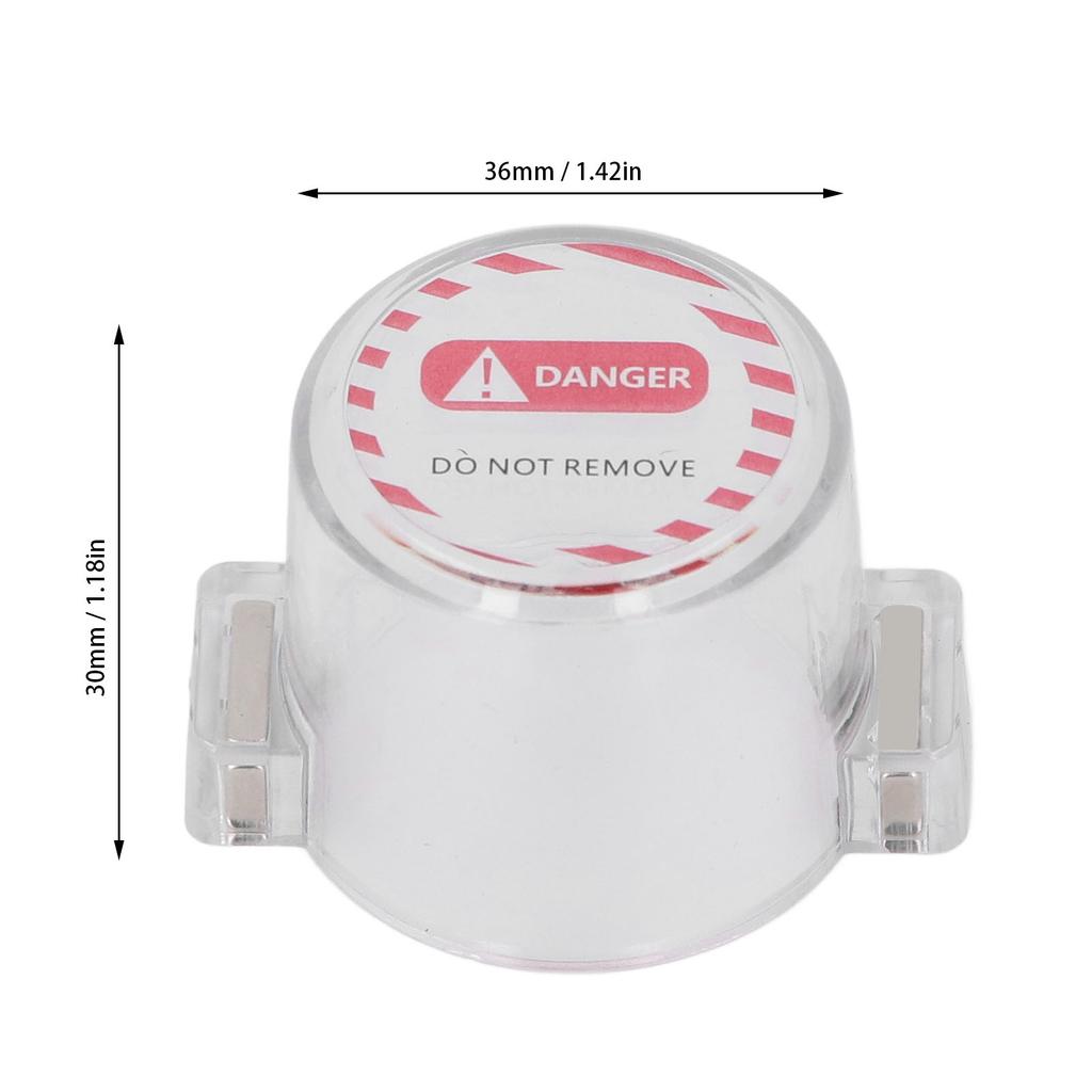 Push Button Switch Protective Cover Round Full Transparent Strong Magnet for Emergency Stop BD-H01-5