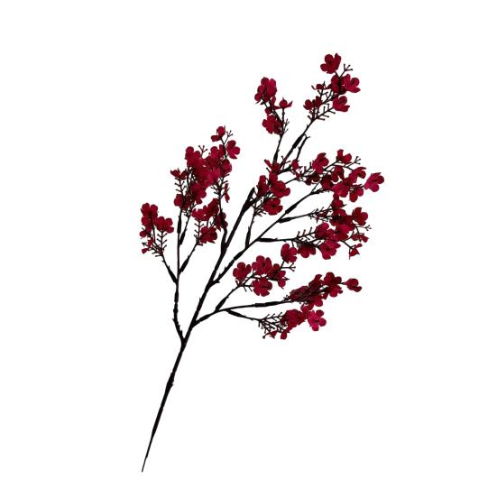 Konstgjorda Plomblomsgrenar 19,6" Falska Långstammade Vinterblomma för Bröllop Hemmakontor Sovrum Fest Bordscentrum