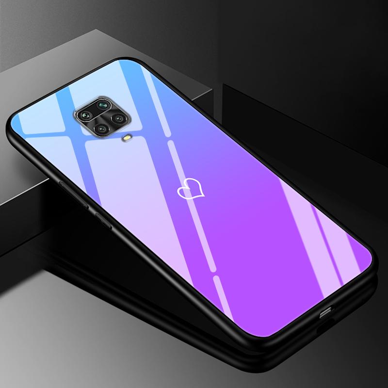 Tempered Glass Case for Xiaomi Redmi Note 9 9S 10T 10 Pro 10S 4G 5G 8 8T 8 Pro Cover Hard Case Case Redmi 12 4G TPU Bumper