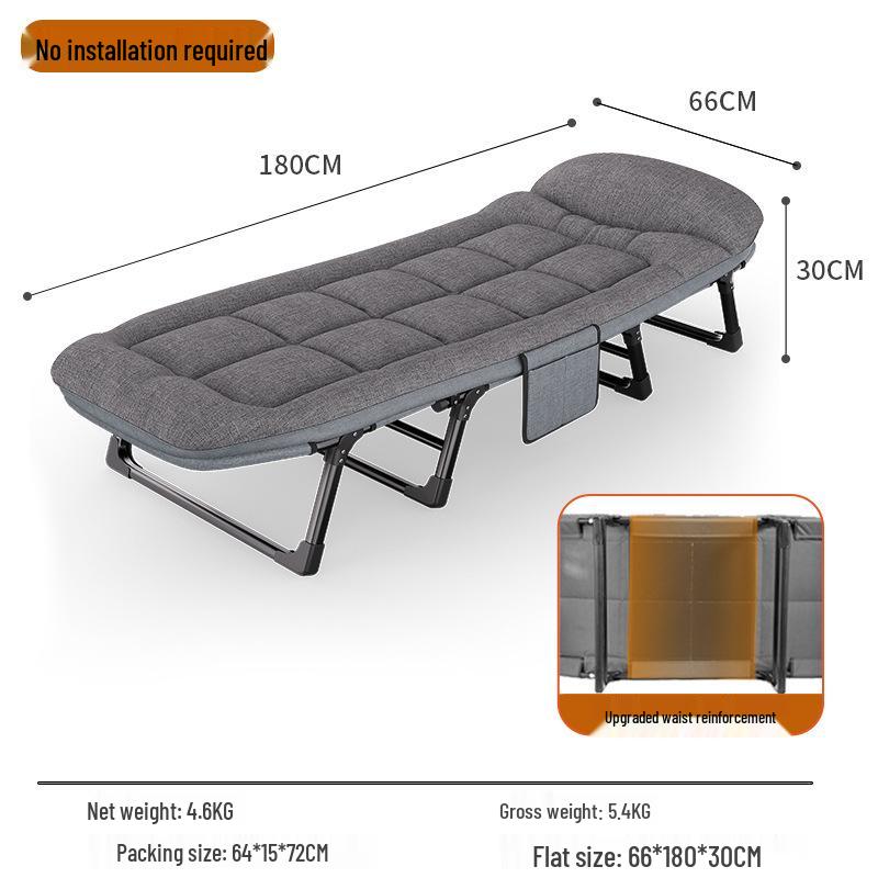 Folding Recliner Camping Bed for Naps and Office