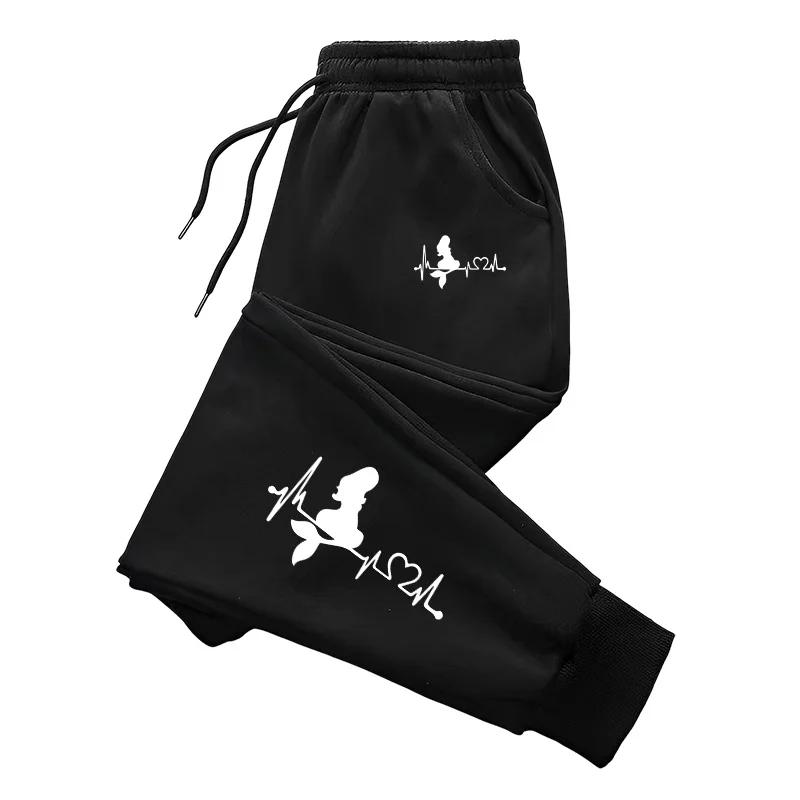 Womens Sweatpants Printed Casual Trousers Fashion Fitness Sports Jogging Woman Pants Autumn Winter Street Sportswear