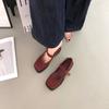Retro Mary Jane Shoes Women's 2025 New French Temperament Elegant Velvet Square Head Shallow Mouth Thick Heel Evening Shoes