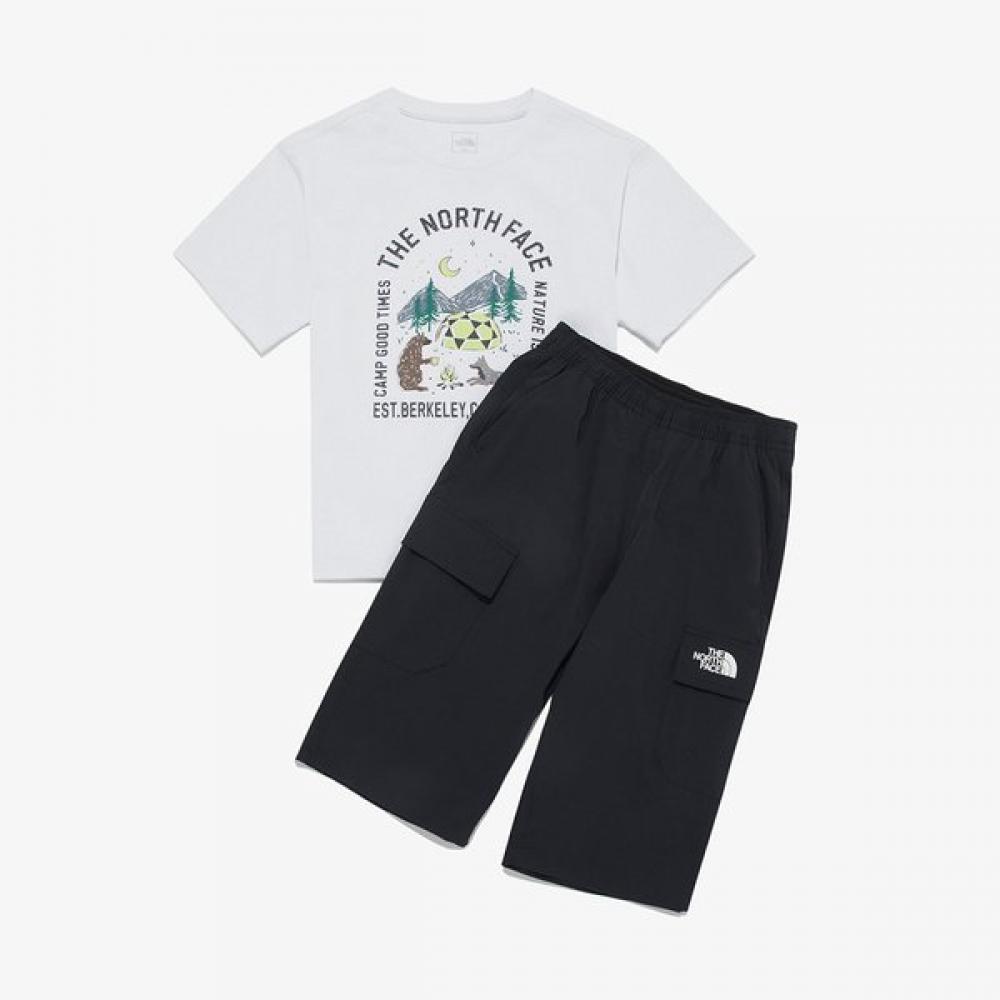 

The North Face Kids Hike Capri Crew Set White Nt7ur19t WHITE/110