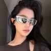 Y2K Personalized Cyberpunk Sunglasses Fashion Women Hip Hop Cool Concave Shaped Sun Glasses Men Square Glasses