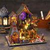 DIY Miniature Dollhouse, 3D Miniature Magical Forest Spirit Castle, Magnificent, Luxurious, Magic Handmade Craft Kit for Adults (ES015-A)