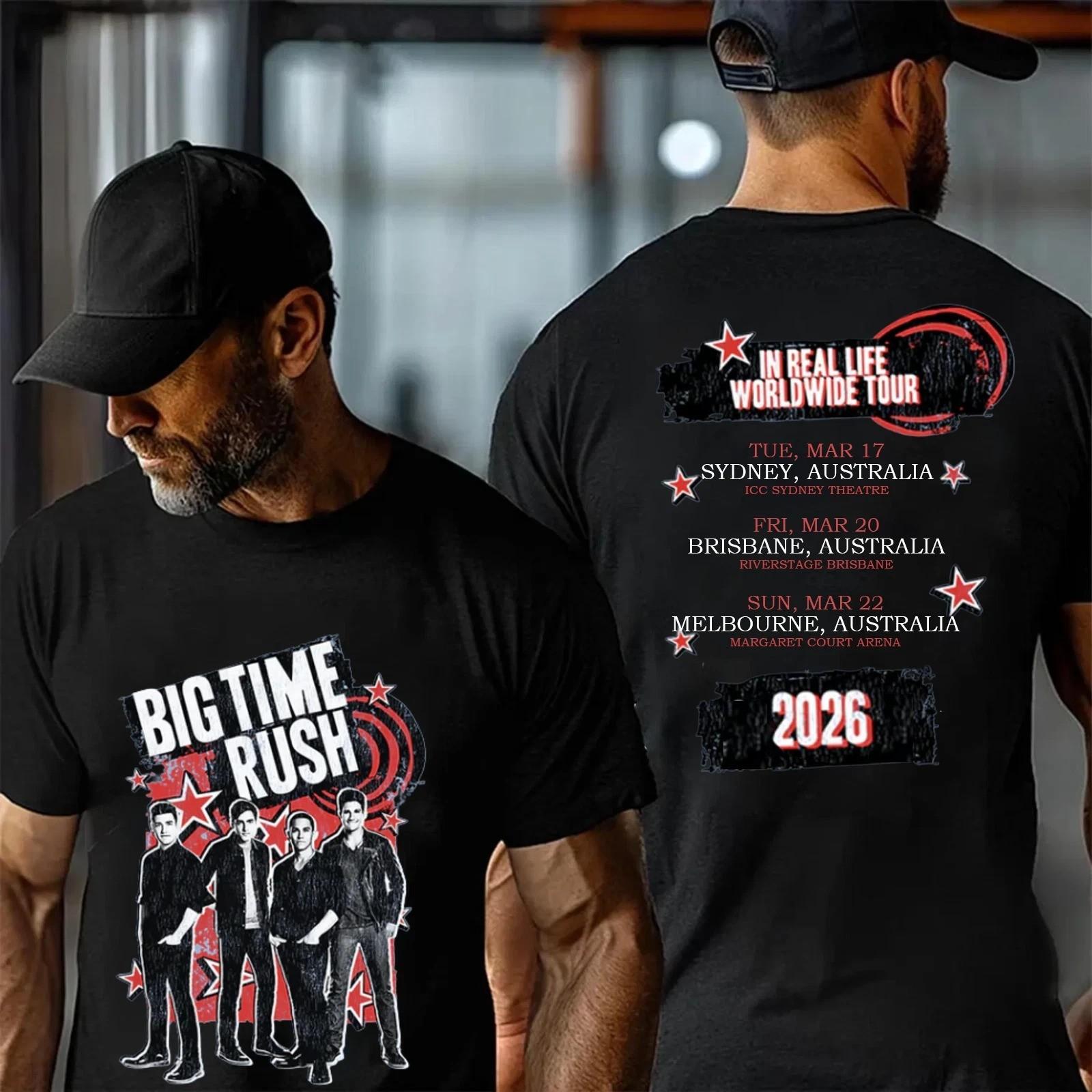 New!! Big Time Rush World Tour Australia 2026 Tshirt M
