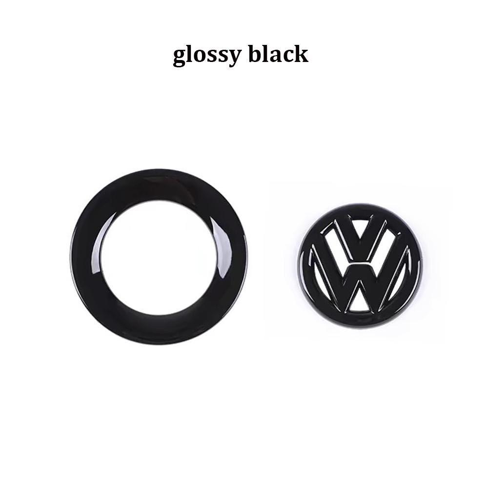 For Volkswagen For Volkswagen VW GTI Passat B6 Golf 4 Polo Jetta Beetle Tiguan CC Car Steering Wheel Sticker ABS Auto Emblem Badge Decoration EN1