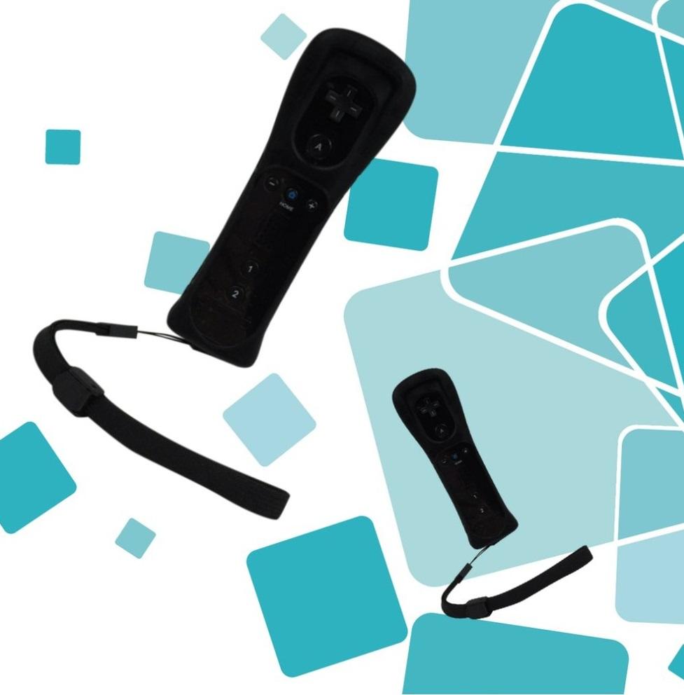 Silikon Kılıflı Wii Gamepad için Kablosuz Bluetooth Uzaktan Kumanda Hareket Sensörlü