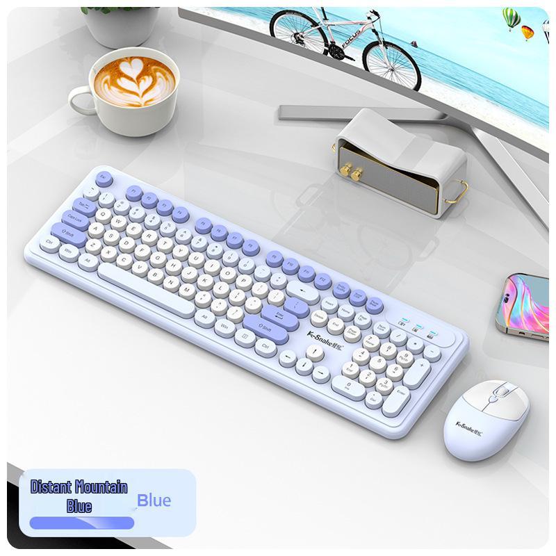 

Viper Wireless Silent Keyboard & Mouse Set for Women 2.4G