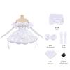 Anime Zombie Stage Sua Cosplay Costume Wig Alien Stage White Dress Socks Bow Tie Headscarf Outfit Halloween Party Role Play