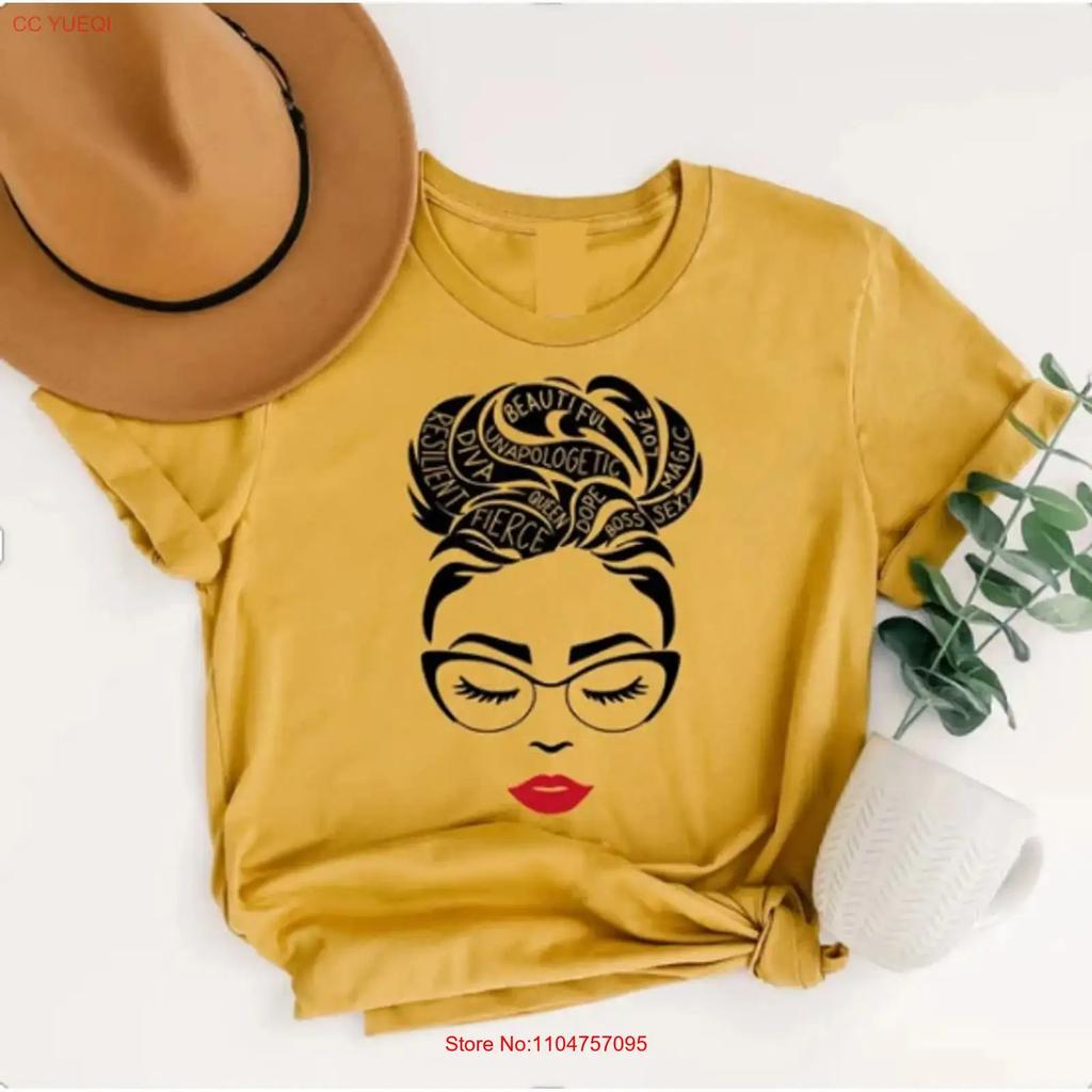 Black Queen T Shirt Girl Magic Empowerunisext Vintage Graphic Stretched Breathable Versatile Soft Unisex Stylish