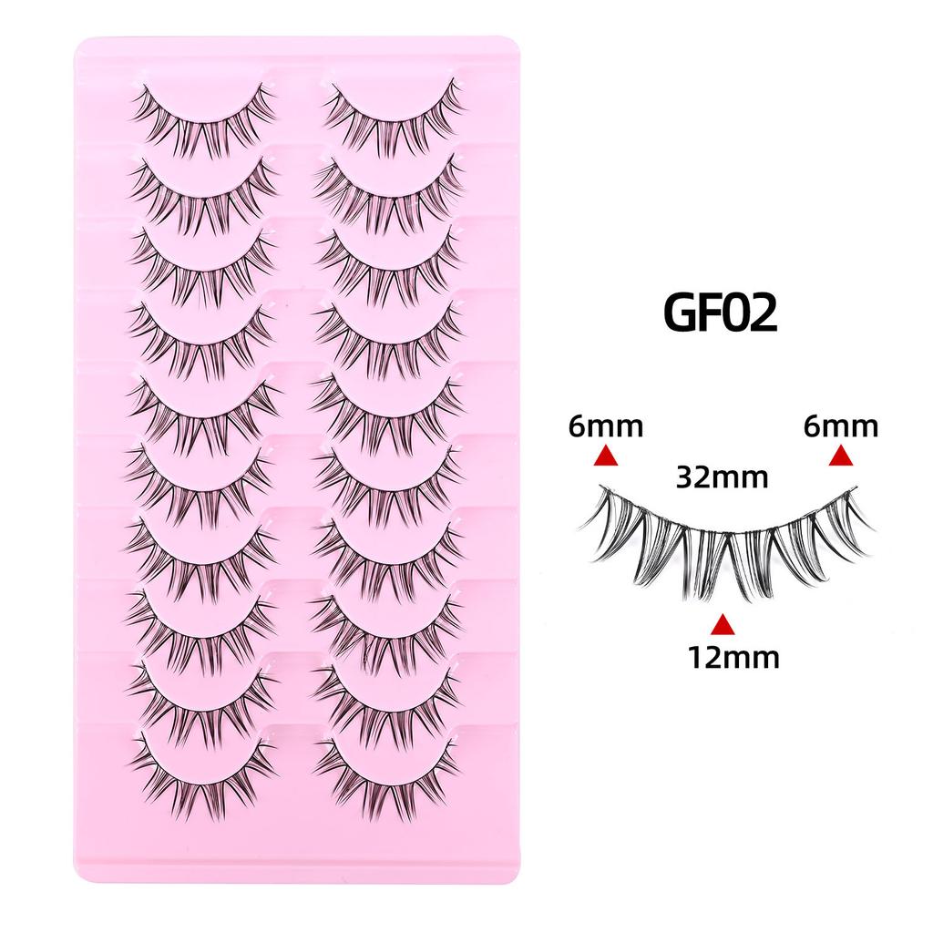 Whole One-piece False Eyelashes Hard Stems Natural Thick COS Thai Makeup Little Devil Daily 2026