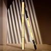 Lápis de Sobrancelha Duplo Gold Bar: À prova d'água, À prova de suor, Ultrafino, Natural, Longa duração, Ponta triangular para mulheres iniciantes.