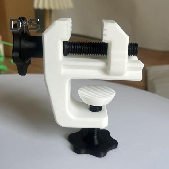 3D-gedruckter Mini-Schraubstock, um 360 Grad drehbare Werkbankklemme für Modellbau-Hobbyisten, Installation ohne Bohren, Kabel-Organizer zur Kantenmontage