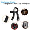 Ergonomic Adjustable Size Hand Grip Strengthener with Digital Counter5-60kg ResistanceIdeal for Fitness Muscle Training Rehabili