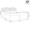 Boxspring Bed with Mattress Dark Grey 140 x 200 cm Fabric