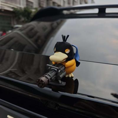 Pokémon Psyduck Car Hood Ornament Small Figurine Car Doll Decoration Road Bandit Gatling Car Rear Doll Fun Toy