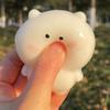 Squishy Self Deprecating Bear Fidget Toy Transparent Kawaii Expression Squeeze Toy Squishy Sensory Anti-stress Children Gifts