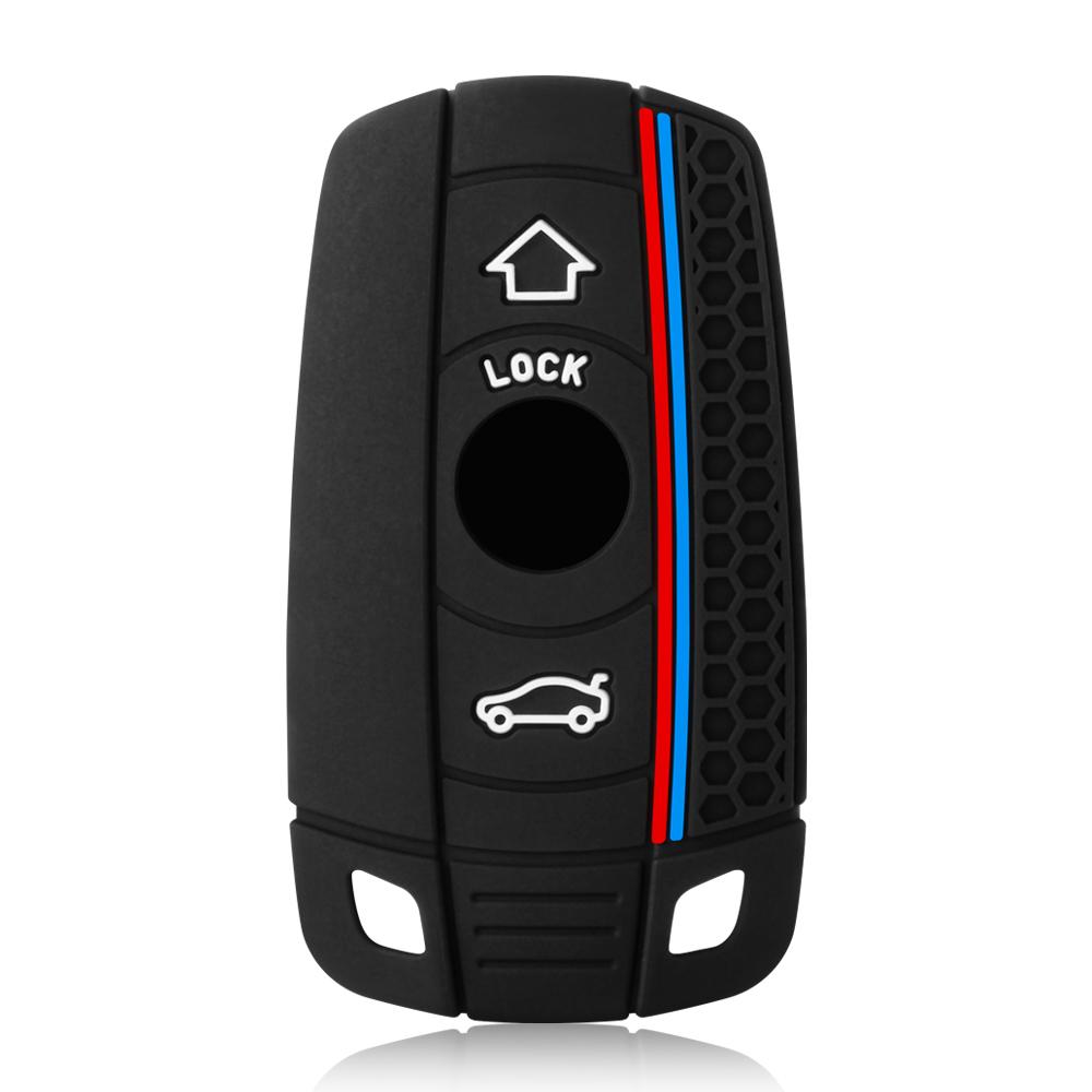 

Silicone Remote Car Key Shell 3 Button Case Styling Cover Fob For BMW 1 3 5 6 Series E90 E91 E92 E60 E70 E71 E72 E82 E87 E88 E89 чёрный