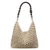 Summer Straw Woven Beach Tote - Fashionable Single Shoulder Handwoven Bag.