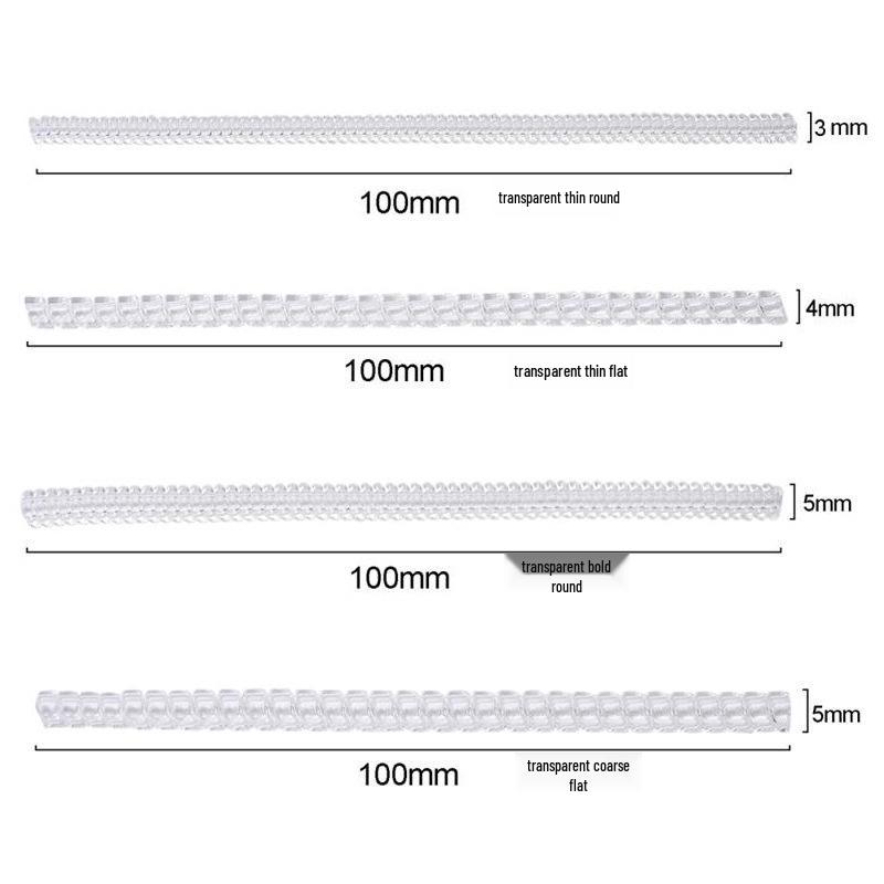 

Универсальный невидимый регулятор размера кольца браслет: Прозрачная желтая пружина для мужчин и женщин Round Thin 1.2*3.5*100mm прозрачный