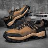 Outdoor Men Casual Shoes New Designer Men's Trekking Sneaker Leather Lace Up Trainers Non-slip Men Hiking Shoes Zapatos Hombre