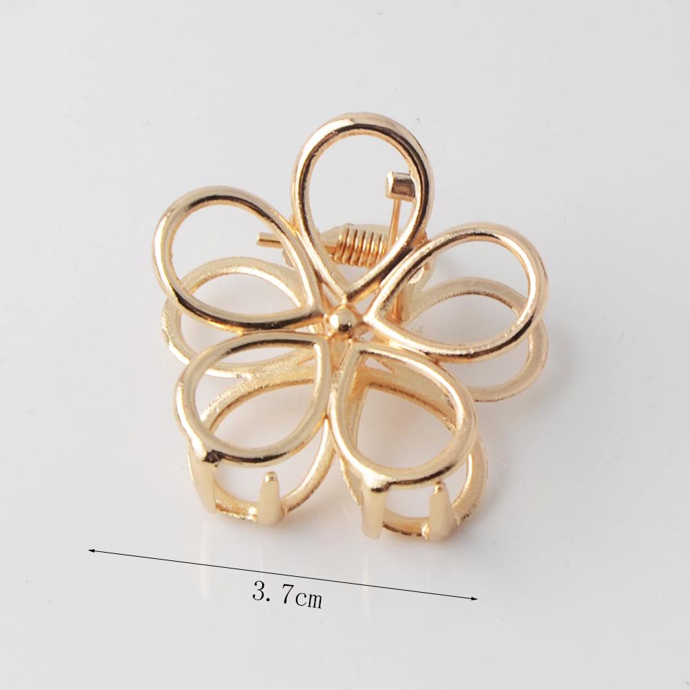 

INS Minimalist Metal Claw Hairpin: Small & Medium Retro Hair Clip for European & American Styles, Korean Headwear Small Medium (Factory Direct)