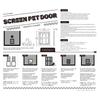 Cat Door Flap Free Entry and Exit Locking Cover Screen Door Mounted Clear Flap Get-in-anytime Upgraded Door