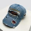 Baseball Letteringing Alphabet Stitched Flag American Women  Men Her Him For Fresh Caps Peaked Hats Sunshade Personal Versatile Broken Distress