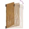Garden Gate 85 x 125 cm Corten Steel Grass Design