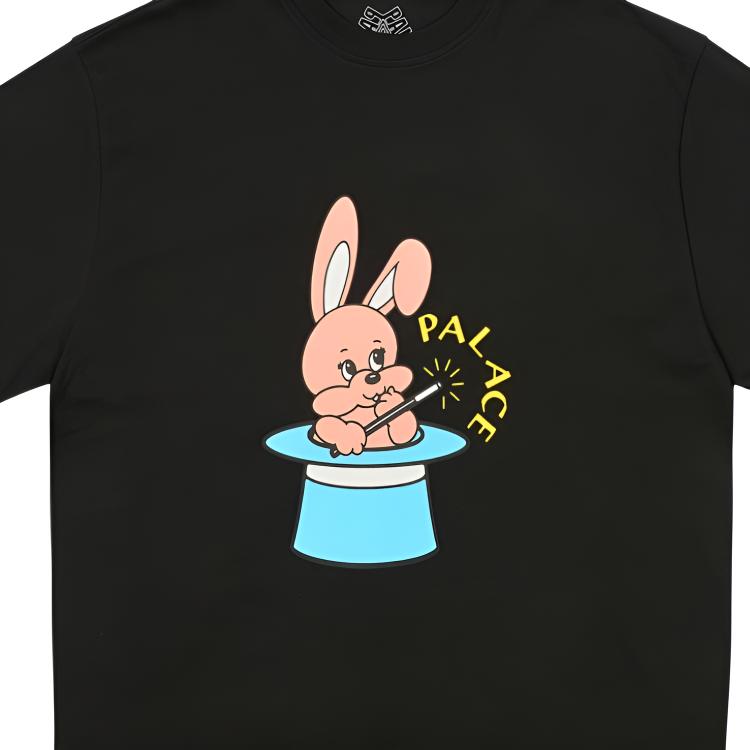 Palace Bunny T-Shirt Black Unisex Tops P28TS033