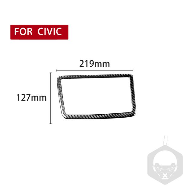 

Carbon Fiber For Honda Civic 8th Generation 2006 2007 2008 2009 2010 2011 Car Interior Storage Box Sticker Decals Accessories B Left Hand Drive