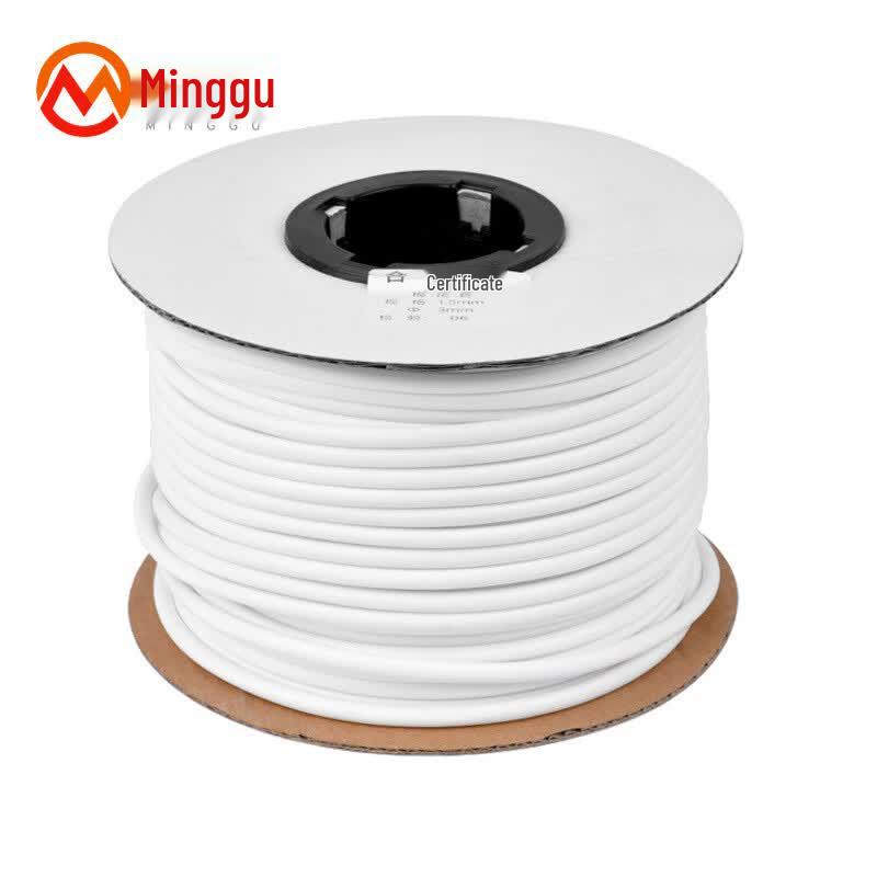 Minggu White PVC Internal Toothed Cable Marker Roll белый