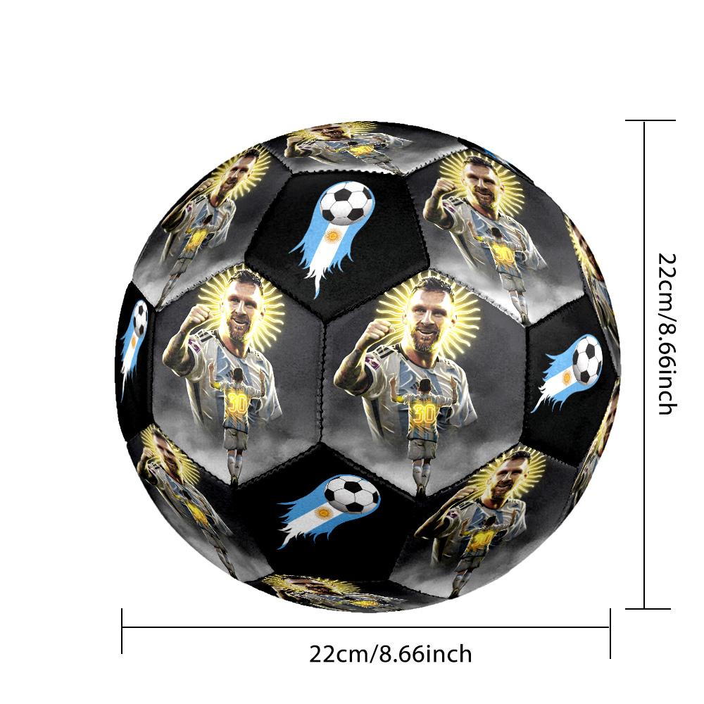 Messi 10 Number Wins World Cup Soccer Ball Size 5 Football Machinestitched Indooroutdoor Training And Matches For Football Accessories