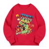 Children's Long Sleeve Loose Fit Letter Print Crewneck Sweatshirt
