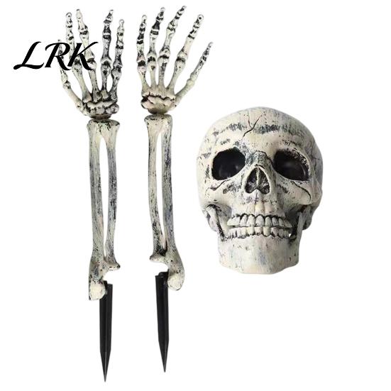 Scary Yard Signs for Halloween Realistic Skeleton Stake, Spooky Skull Hand Atmospheric Horror Lawn Accents Sign Outdoor Garden Graveyard Decor Sturdy