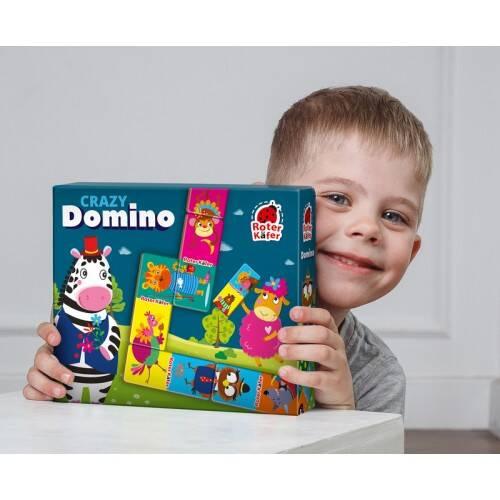 Gra Edukacyjna Crazy Domino 2W1 Nauka Liczenia Zwierzęta Roter Kafer