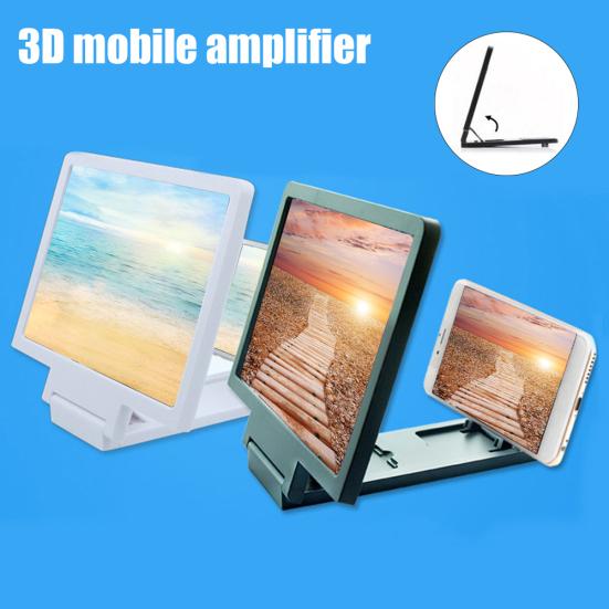 Folding 3D Mobile Phone Screen Amplifier Stand High Clarity Video Enlarge Magnifier Holder