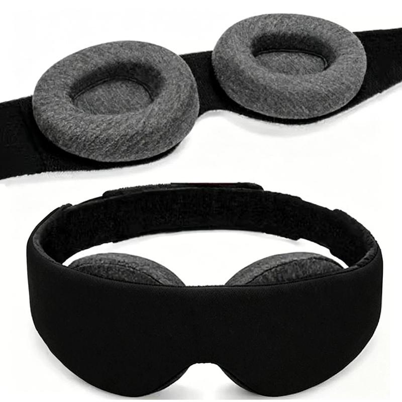 Maschera per Dormire 3D 100% Oscurante Patch Occhi Zero Pressione Occhi Benda per Viaggio Ufficio Sonnellino Meditazione Lavoro a Turni
