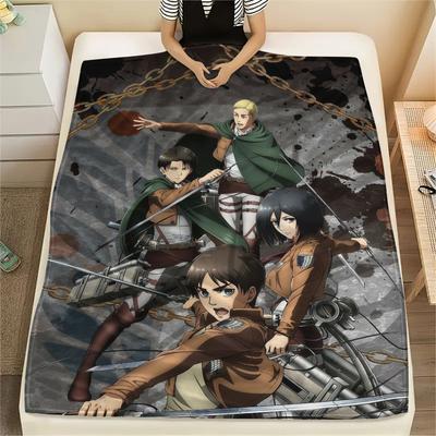 Koc flanelowy z kolekcji Survey Corps Attack on Titan 2, odpowiedni do salonu w domu, świetny wybór na prezent