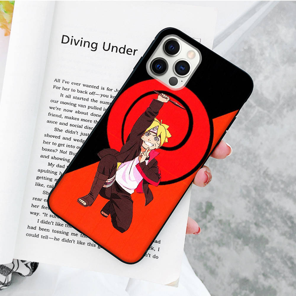 JW57 Boruto Black Sofe Case for Xiaomi Poco X6 X4 M5 M6 F5 F6 C65 C55 C50 C51 C40 Pro Redmi 14C A3X 13C 12C 11T 10A 9C Note 7 6 8A Plus