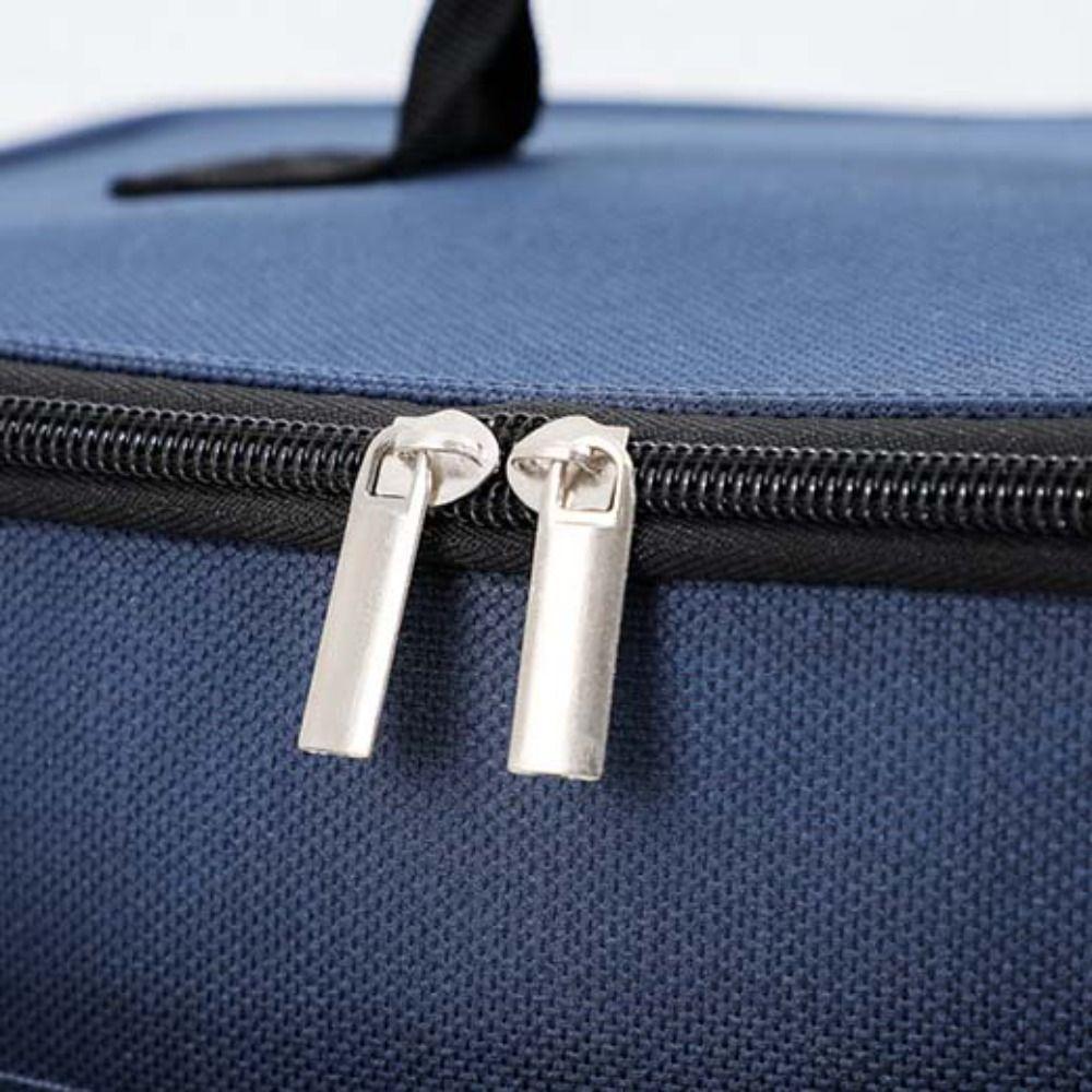 Solid Color Insulated Lunch Bag Large Capacity Food Warm Thermal Bag Tote Square Bag Travel