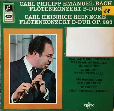 LP Record CARL PHILIPP EMANUEL BACH, CARL REI - Flötenkonzerte Von C. Ph. E. Bach U SMC95077 Columbia Germany Classical Used