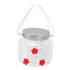 Hummingbird Feeder Clear Hanging Decorative Portable Hummingbirds Water Food Feeding Jar for Patio