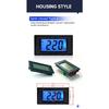 YB5135D AC Voltage Meter 20-500V 2-Wire LCD Digital Volt Panel Meter for 100V 110V 120V 220V 230V 380V Voltage Testing Tool D69