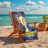 1PC Custom Name Golden Trophy Celebration Beach Towel Highly Absorbent And Sand-Resistant Towel for Swimming, Pool, Yoga, And Travel Lightweight