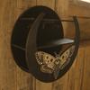 Regal für Kristalldisplay, mehrschichtiger Holzständer, Mond, Schmetterling, hängende Wandaufbewahrung, Boho-Wohndekor, Wohnzimmer-Accessoires
