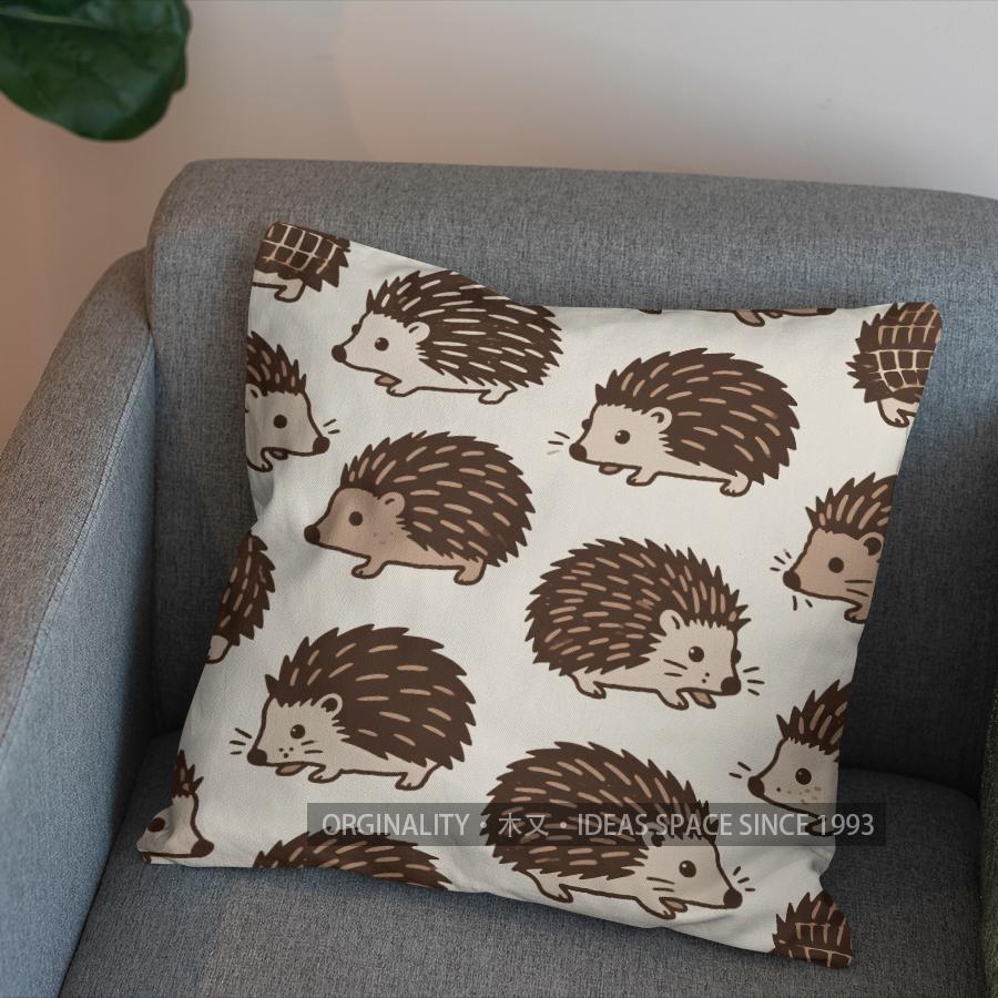 2D Geometric Rabbit Pattern Throw Pillow Cover Pattern Cushion Cover Suitable For Sofa Bedroom Car Pillow Cover